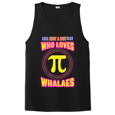 Just A Boy Who Loves Pi Whales Pi Day PosiCharge Competitor Tank