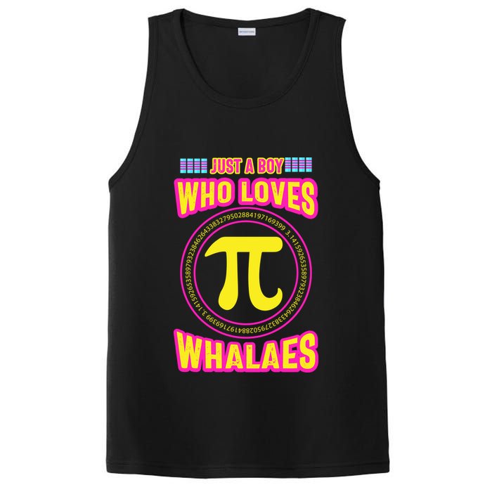 Just A Boy Who Loves Pi Whales Pi Day PosiCharge Competitor Tank