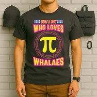 Just A Boy Who Loves Pi Whales Pi Day T-Shirt