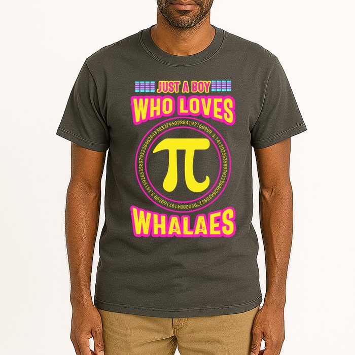 Just A Boy Who Loves Pi Whales Pi Day Tall T-Shirt