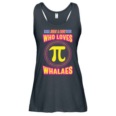 Just A Boy Who Loves Pi Whales Pi Day Ladies Essential Flowy Tank