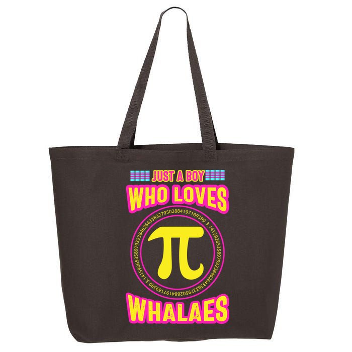 Just A Boy Who Loves Pi Whales Pi Day 25L Jumbo Tote