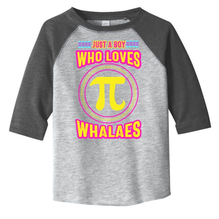 Just A Boy Who Loves Pi Whales Pi Day Toddler Fine Jersey T-Shirt