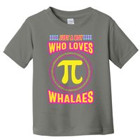 Just A Boy Who Loves Pi Whales Pi Day Toddler T-Shirt