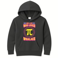 Just A Boy Who Loves Pi Whales Pi Day Kids Hoodie