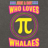 Just A Boy Who Loves Pi Whales Pi Day Cotton Canvas Backpack