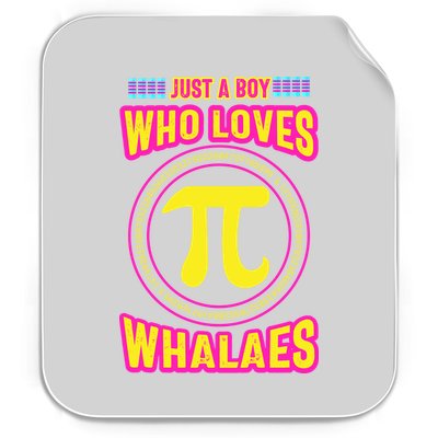 Just A Boy Who Loves Pi Whales Pi Day Permanent Decal Sticker