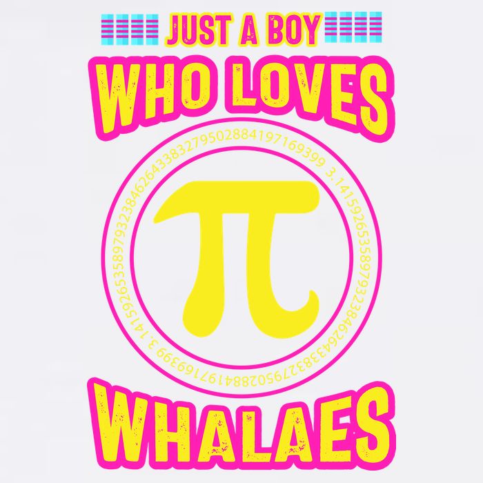 Just A Boy Who Loves Pi Whales Pi Day Garment-Dyed Sweatshirt