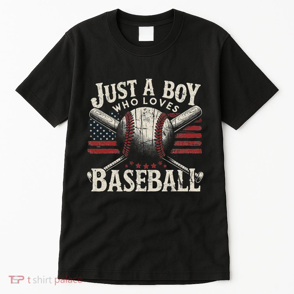 Just A Boy Who Loves Baseball Tall T-Shirt