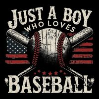 Just A Boy Who Loves Baseball Flatbill Hat