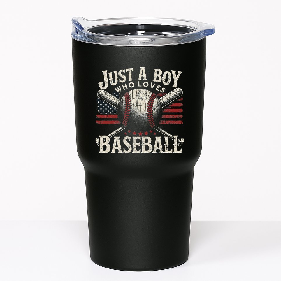 Just A Boy Who Loves Baseball Tumbler