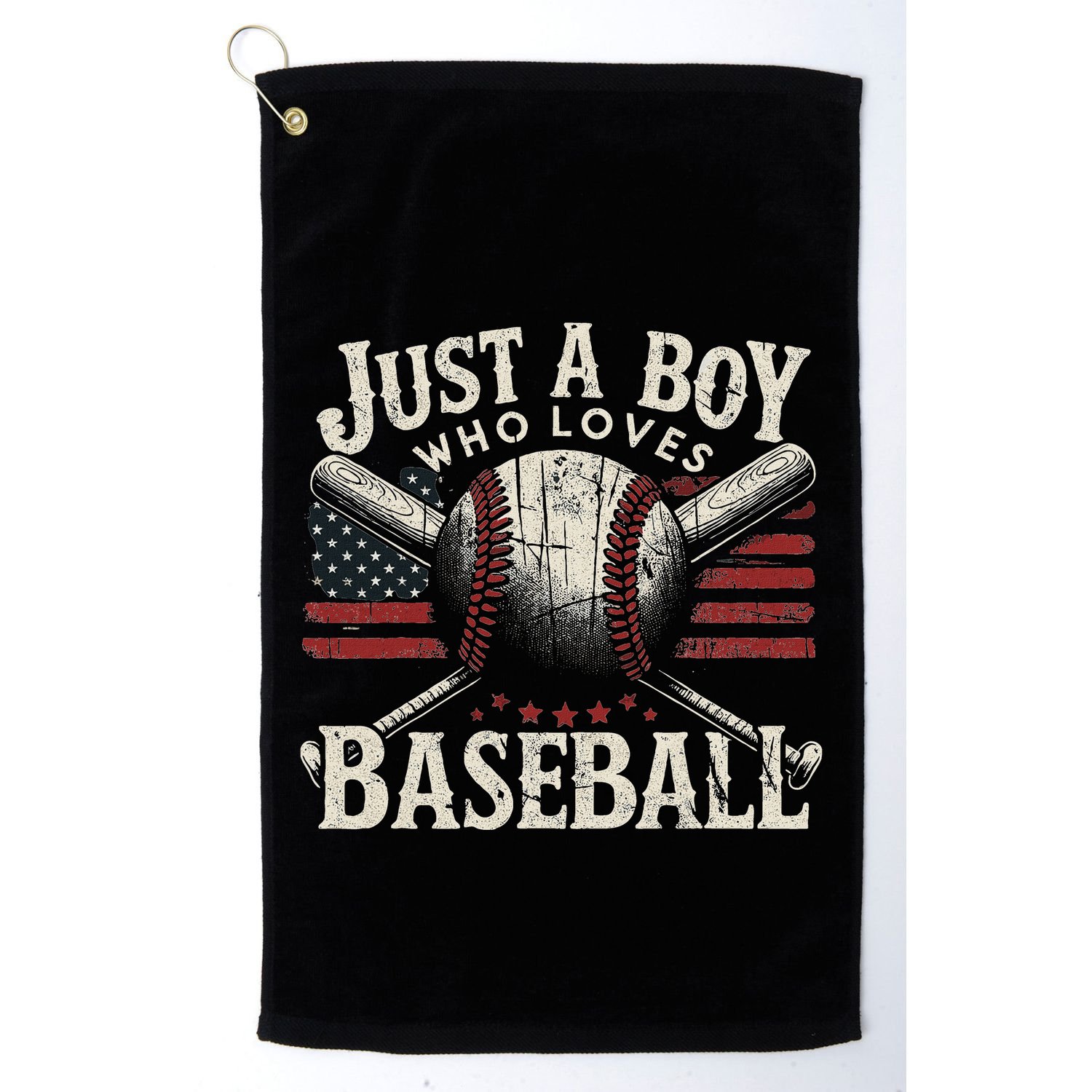Just A Boy Who Loves Baseball Golf Towel