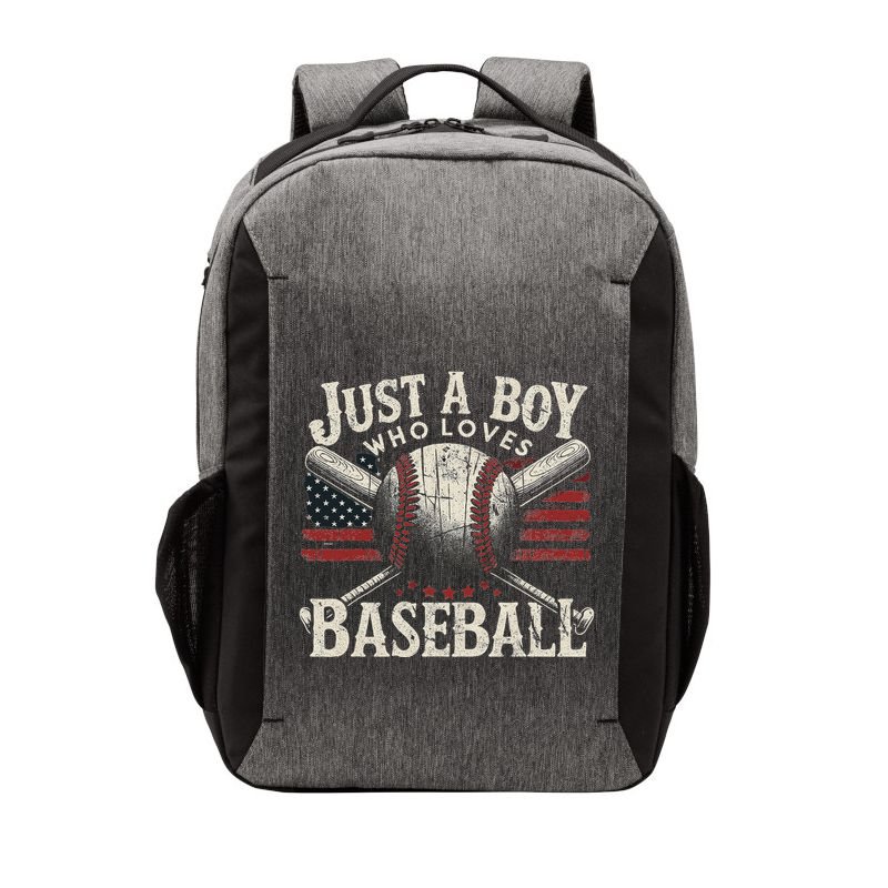 Just A Boy Who Loves Baseball Vector Backpack