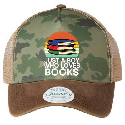 Just A Boy Who Loves Books Read Reading Librarian Legacy Tie Dye Trucker Hat