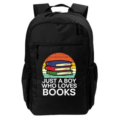 Just A Boy Who Loves Books Read Reading Librarian Backpack