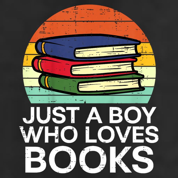 Just A Boy Who Loves Books Read Reading Librarian 25L Jumbo Tote