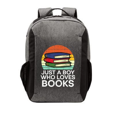 Just A Boy Who Loves Books Read Reading Librarian Vector Backpack