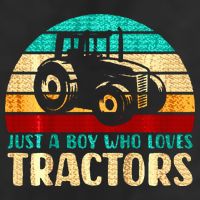 Just A Boy Who Loves Tractors Adult Drive Performance Visor