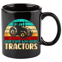 Just A Boy Who Loves Tractors 11oz C Handle Ceramic Mug