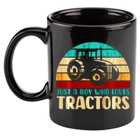 Just A Boy Who Loves Tractors 11oz C Handle Ceramic Mug