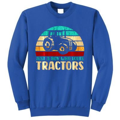 Just A Boy Who Loves Tractors Sweatshirt