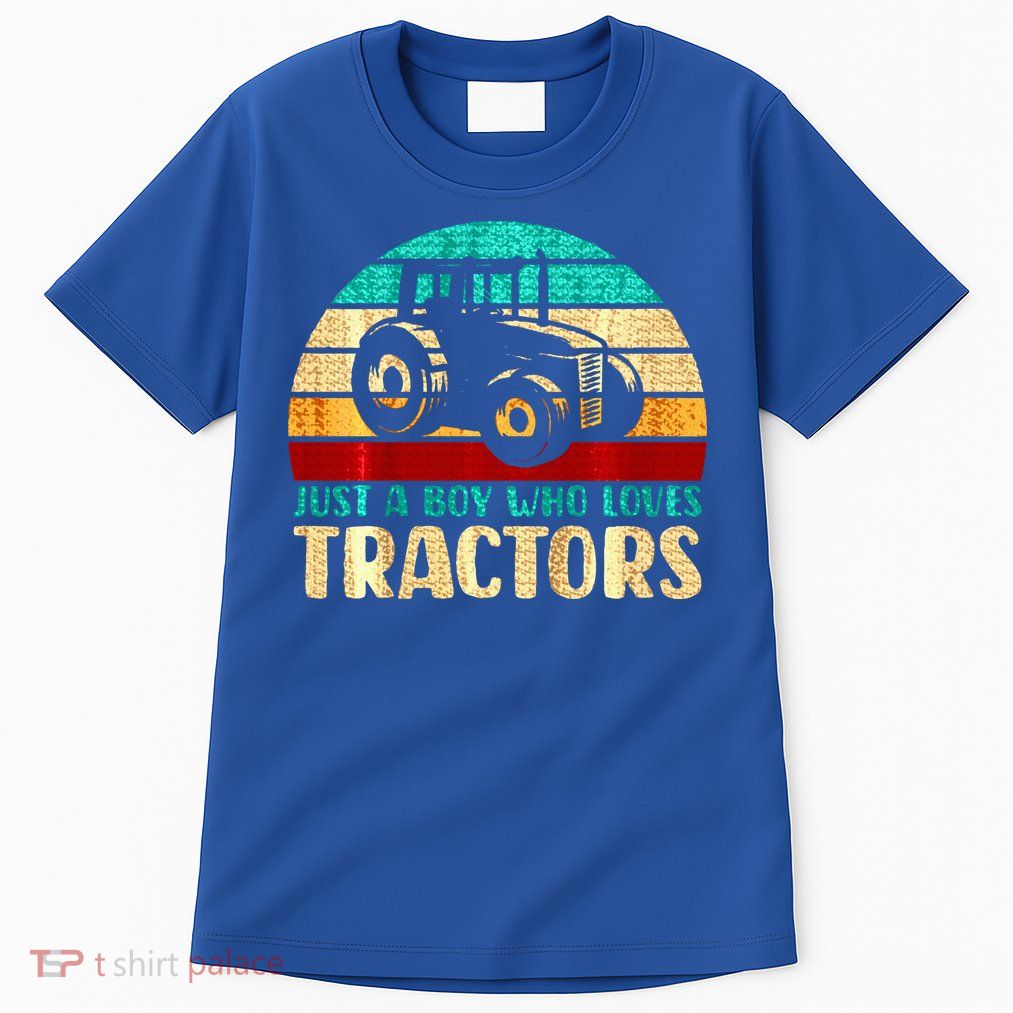 Just A Boy Who Loves Tractors Tall T-Shirt