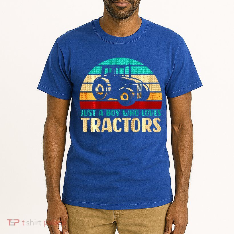 Just A Boy Who Loves Tractors Tall T-Shirt