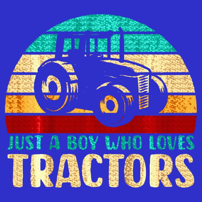 Just A Boy Who Loves Tractors 16 in Basic Backpack