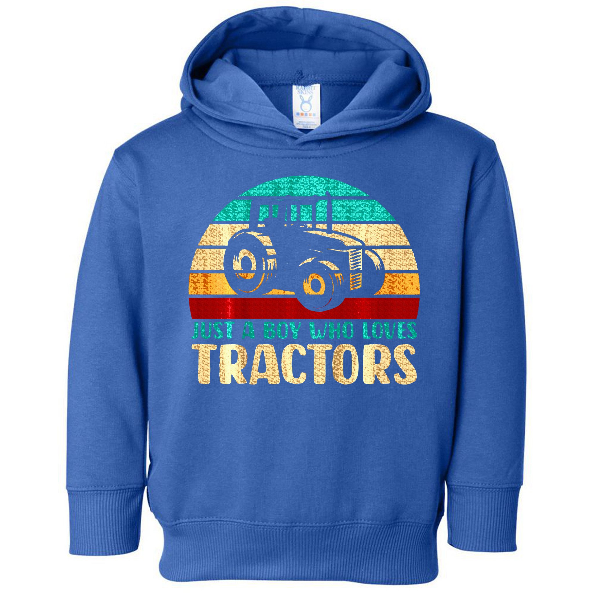 Just A Boy Who Loves Tractors Toddler Hoodie