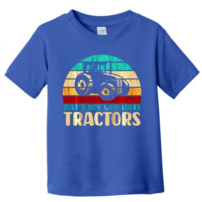 Just A Boy Who Loves Tractors Toddler T-Shirt