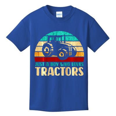 Just A Boy Who Loves Tractors Kids T-Shirt