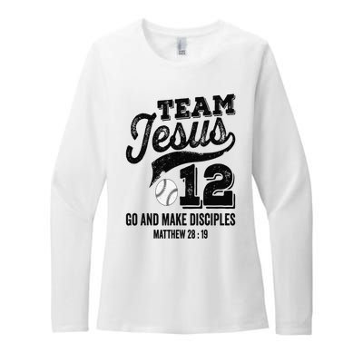 Jesus and Baseball Team Jesus Christian Matthew 2819 Love Womens CVC Long Sleeve Shirt