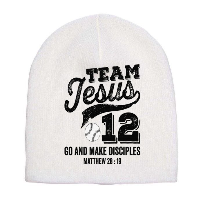 Jesus and Baseball Team Jesus Christian Matthew 2819 Love Short Acrylic Beanie