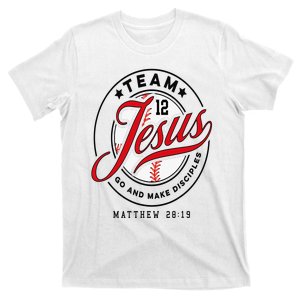 Jesus and Baseball Team Jesus Christian Matthew 2819 Love T-Shirt