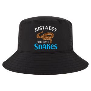 Just A Boy Who Loves Snakes Snake Lover Cool Comfort Performance Bucket Hat