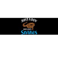 Just A Boy Who Loves Snakes Snake Lover Bumper Sticker