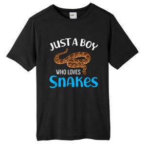 Just A Boy Who Loves Snakes Snake Lover Tall Fusion ChromaSoft Performance T-Shirt