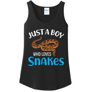 Just A Boy Who Loves Snakes Snake Lover Ladies Essential Tank