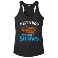 Just A Boy Who Loves Snakes Snake Lover Ladies PosiCharge Competitor Racerback Tank