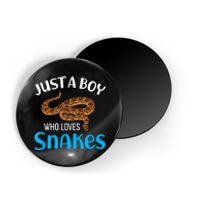 Just A Boy Who Loves Snakes Snake Lover Magnet