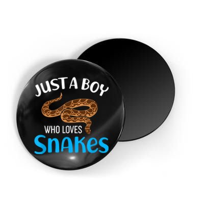 Just A Boy Who Loves Snakes Snake Lover Magnet