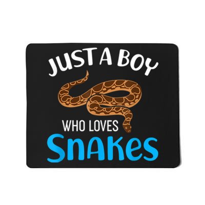 Just A Boy Who Loves Snakes Snake Lover Mousepad