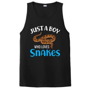 Just A Boy Who Loves Snakes Snake Lover PosiCharge Competitor Tank