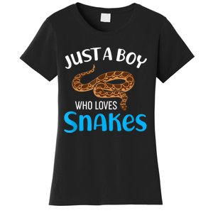 Just A Boy Who Loves Snakes Snake Lover Women's T-Shirt