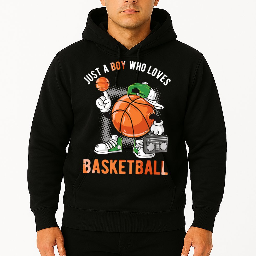 Just A Boy Who Loves Basketball Hoodie