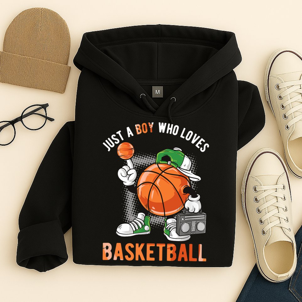 Just A Boy Who Loves Basketball Hoodie