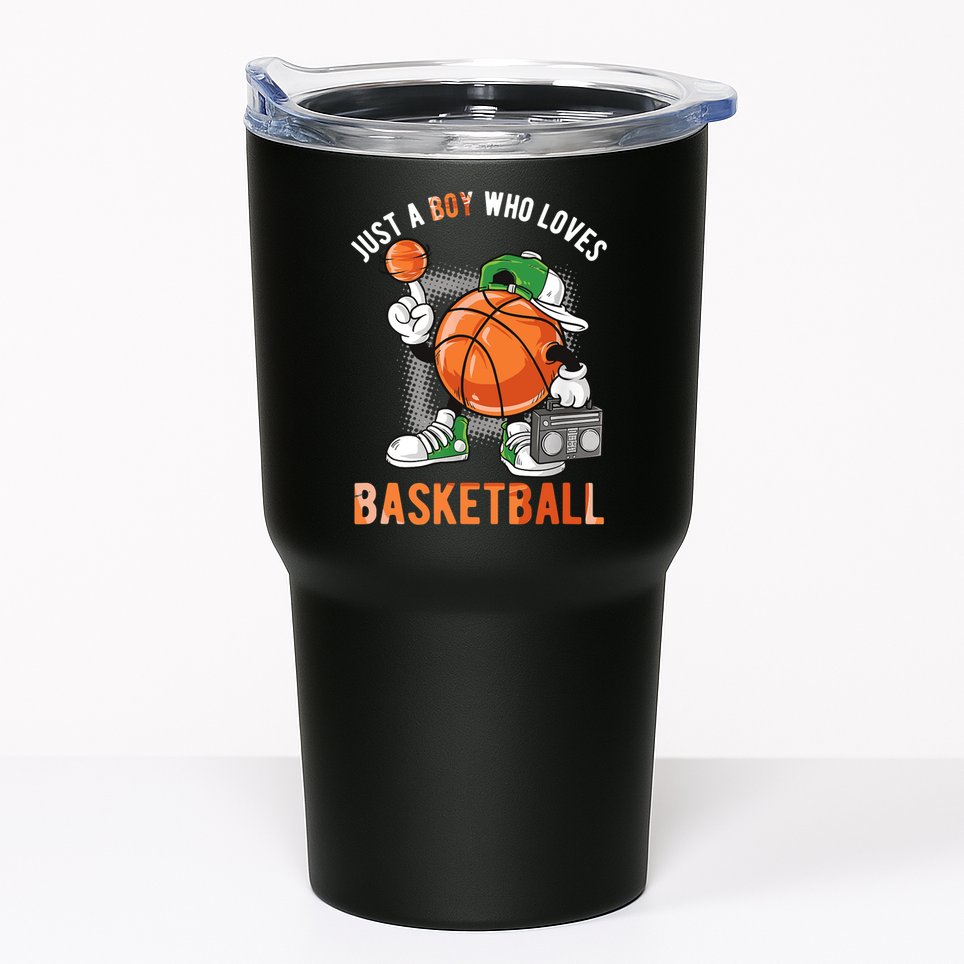 Just A Boy Who Loves Basketball Tumbler