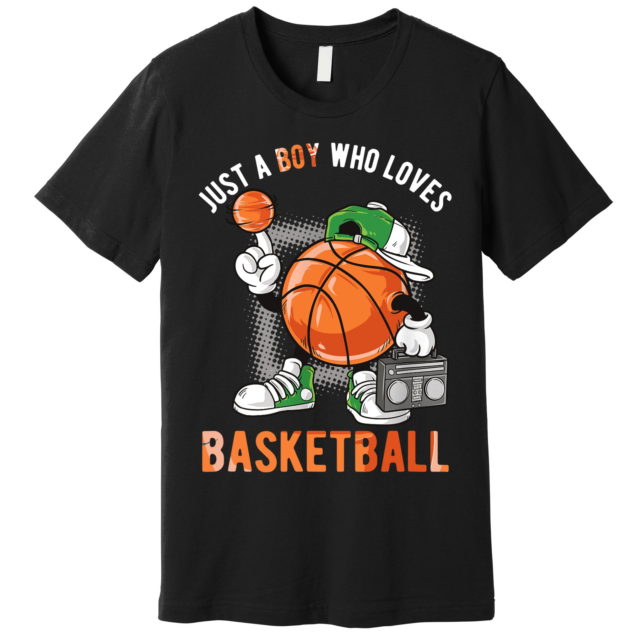Just A Boy Who Loves Basketball Premium T-Shirt