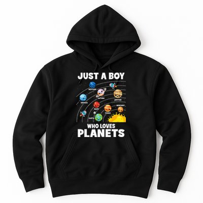 Just A Boy Who Loves Planets Solar System Astrology Space Hoodie