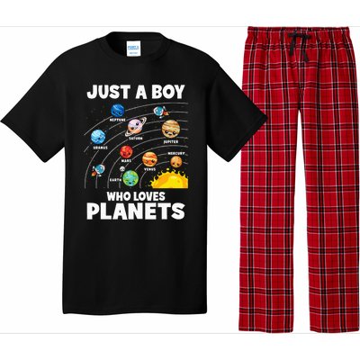 Just A Boy Who Loves Planets Solar System Astrology Space Pajama Set